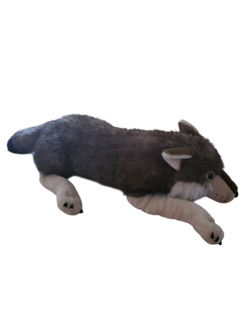 Wild Republic 30” Realistic TIMBER WOLF Jumbo Large XL Plush Stuffed Animal